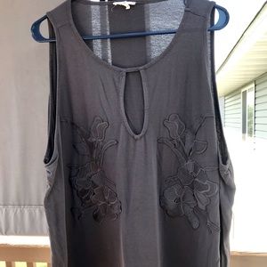 Maurices Gray Fashion Tank top 3XL